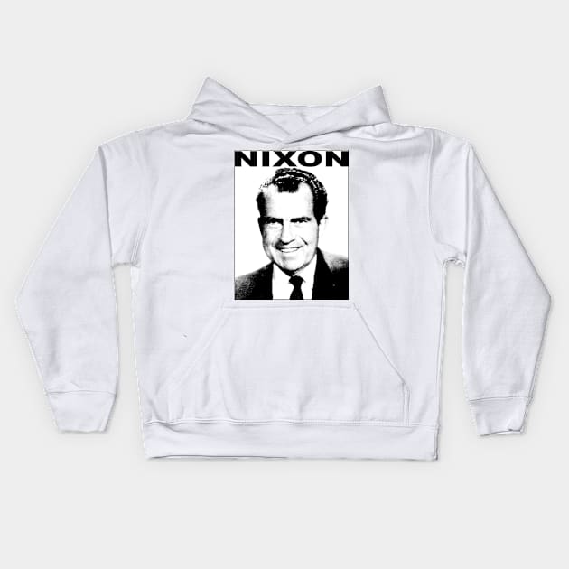 Richard Nixon Kids Hoodie by Bugsponge